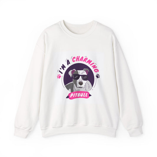 Charming Pitbull Crewneck Sweatshirt