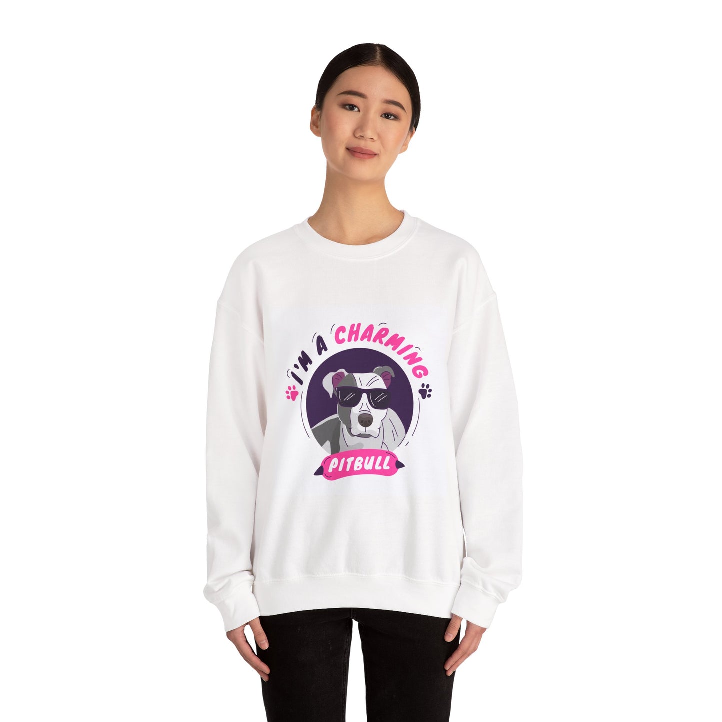 Charming Pitbull Crewneck Sweatshirt