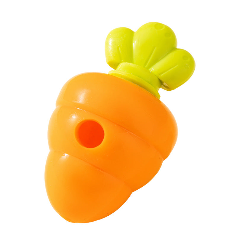 Pet Food Leakage Dog Toy Cartoon Carrot Puppy Self-Pleasure To Relieve Boredom Food Storage Device Teeth Grinding And Cleaning Pet Supplies