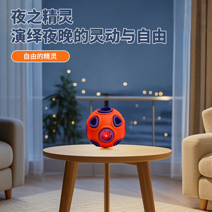 Souncing And Luminous Double-Layer Dog Toy Ball Molar Tooth Cleaning Leakage Food Hidden Pet Toy Environmentally Friendly Natural Rubber