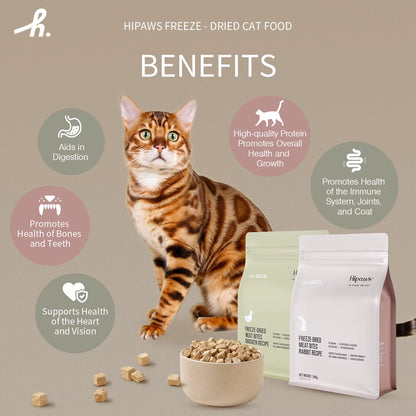 Complete Natural Chicken Recipe Freeze-Dried Cat Food Treats Toppers 280G, Hypoallergenic No Grain Fresh Chicken; Freeze